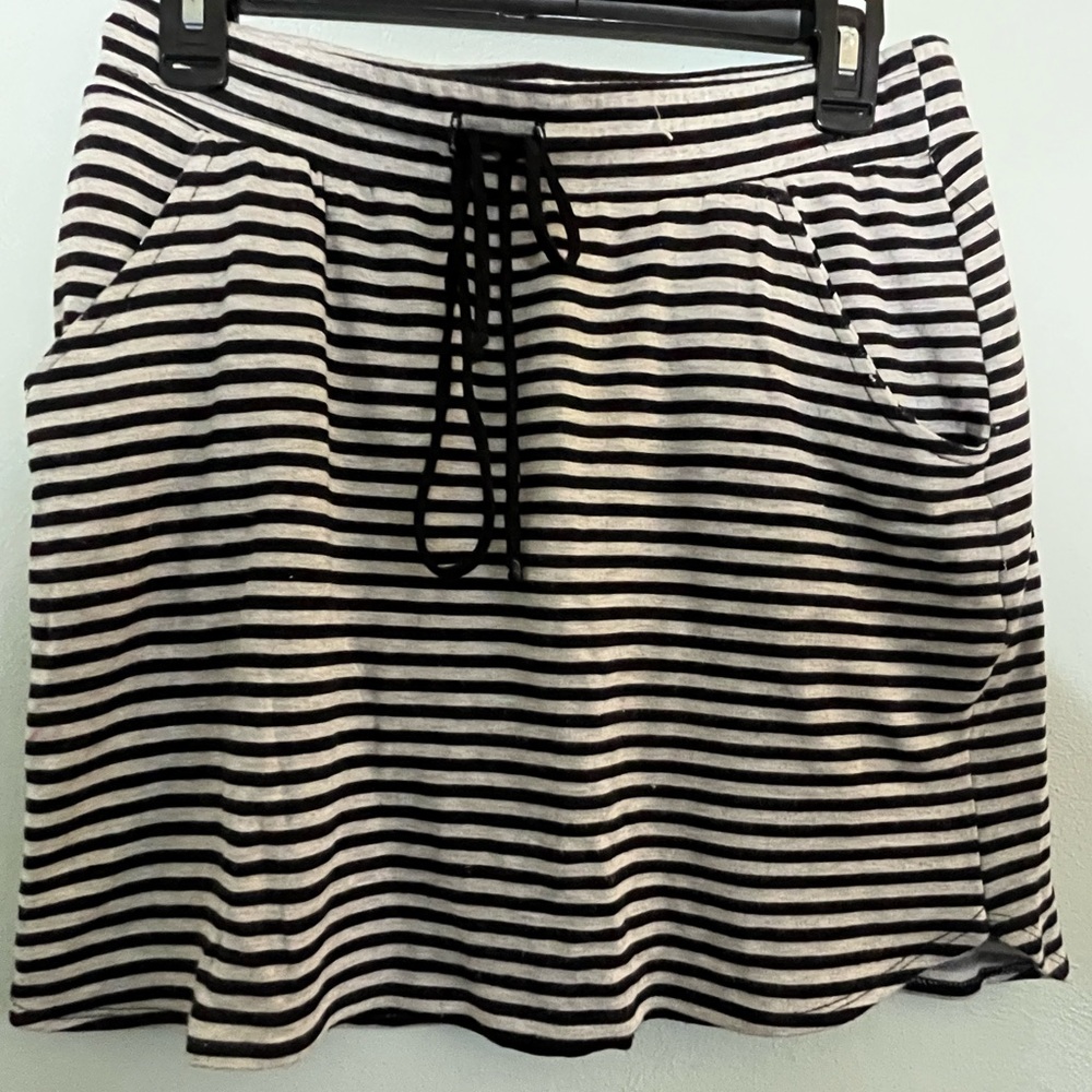 Renee C short, striped, super soft skirt